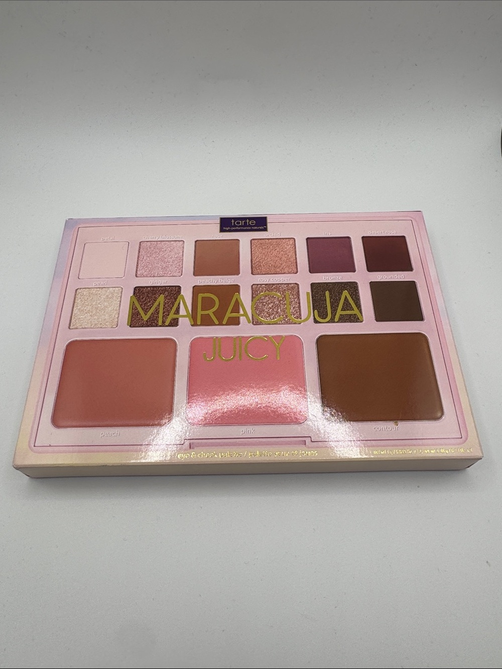 tarte Maracuja Juicy Eyeshadow & Face Palette - Pink, Brown, Peach